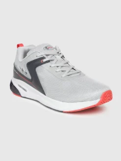 Campus Men Grey Woven Design Running Shoes