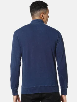 Campus Sutra Men Blue Windcheater Denim Jacket