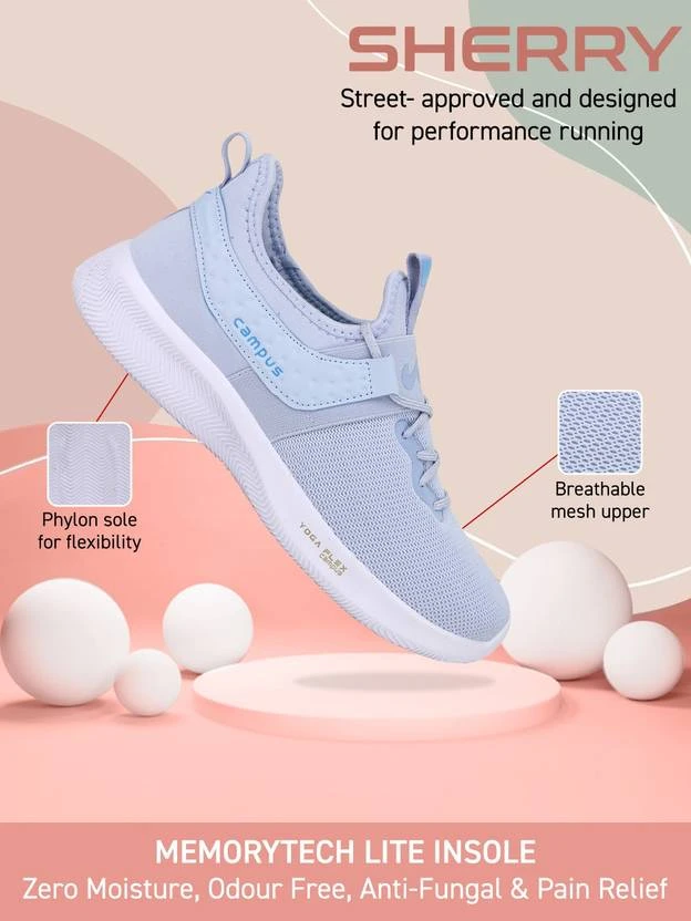 Campus SHERRY Running Shoes For Women (Blue) - Image 7