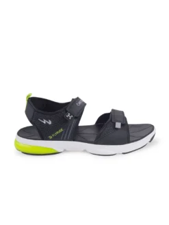 Campus Men Black Solid Sports Sandal