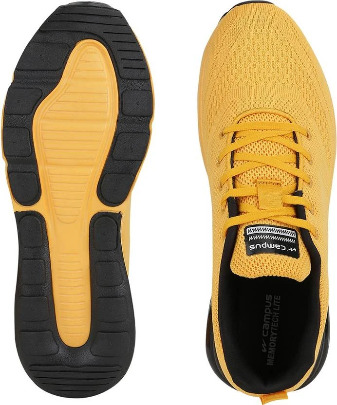 Campus NORTH Running Shoes For Men (Yellow) - Image 6