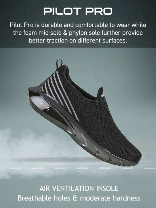 Campus PILOT PRO Casuals For Men (Black) - Image 7