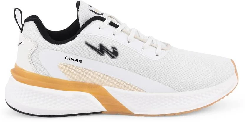 Campus CAMP-STARDOM Running Shoes For Men (White) - Image 3