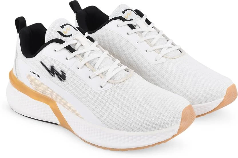 Campus CAMP-STARDOM Running Shoes For Men (White) - Image 2