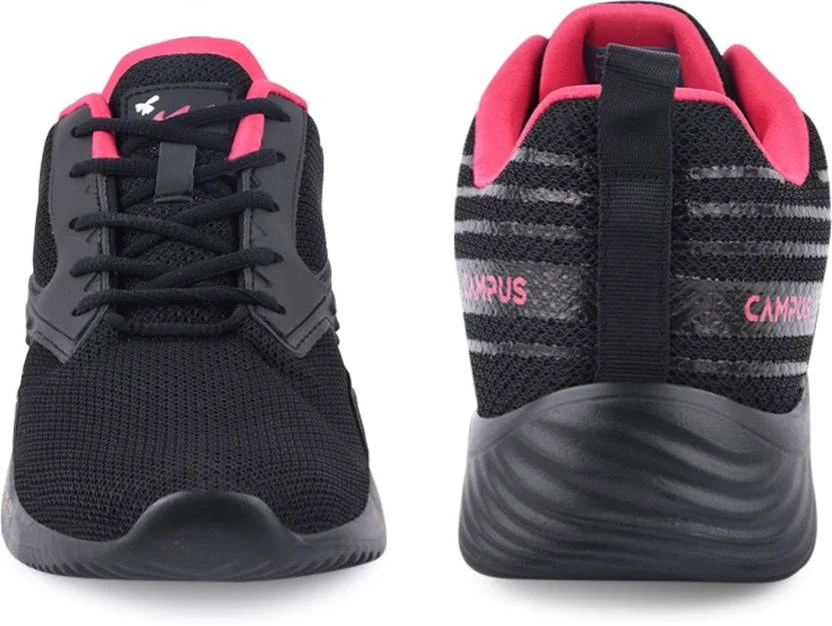 Campus NOOR PLUS Running Shoes For Women (Black) - Image 3