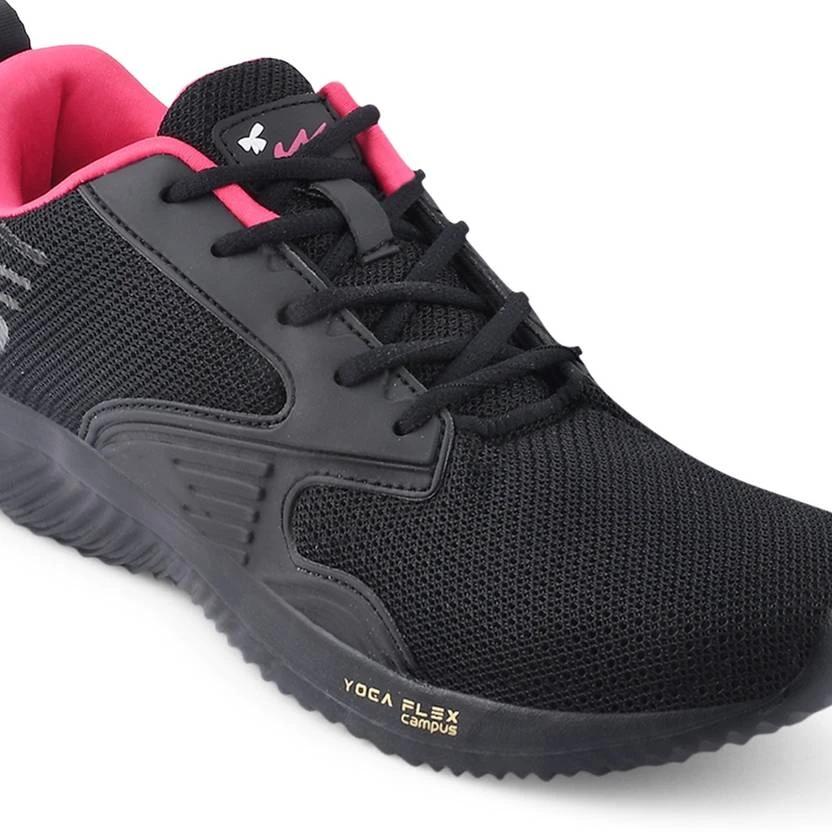 Campus NOOR PLUS Running Shoes For Women (Black) - Image 5