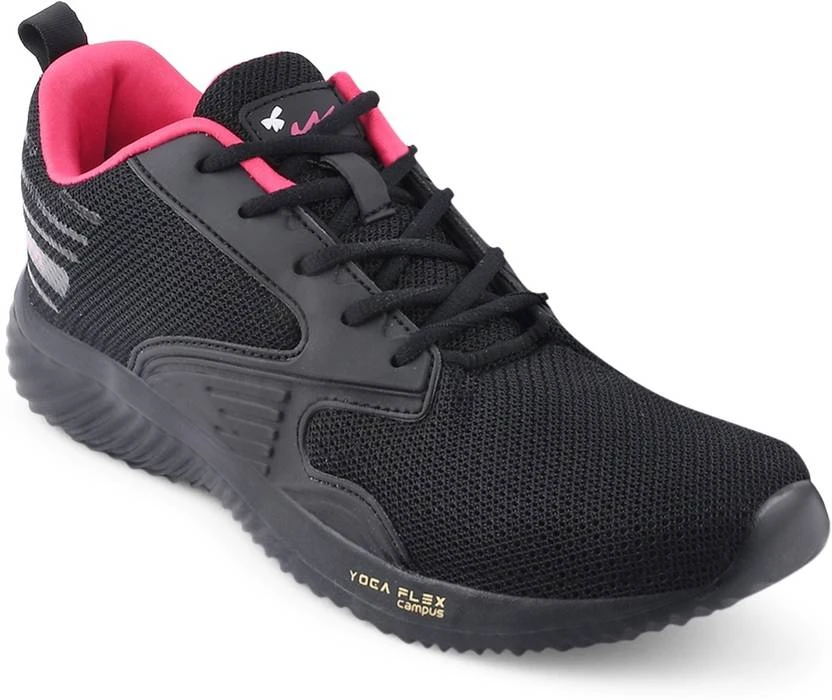 Campus NOOR PLUS Running Shoes For Women (Black) - Image 7