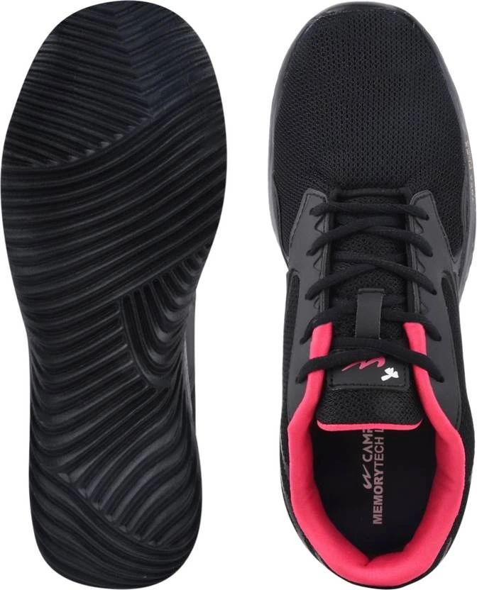 Campus NOOR PLUS Running Shoes For Women (Black) - Image 6