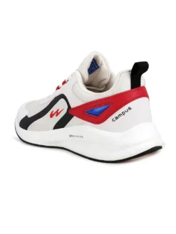 Campus Men Off White Mesh Running Shoes