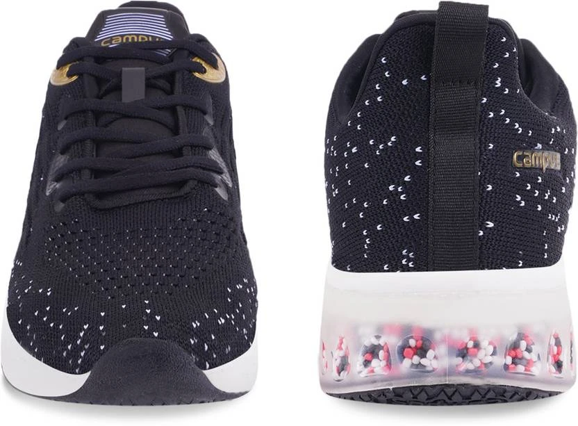 Campus RIM Running Shoes For Men (Black) - Image 4