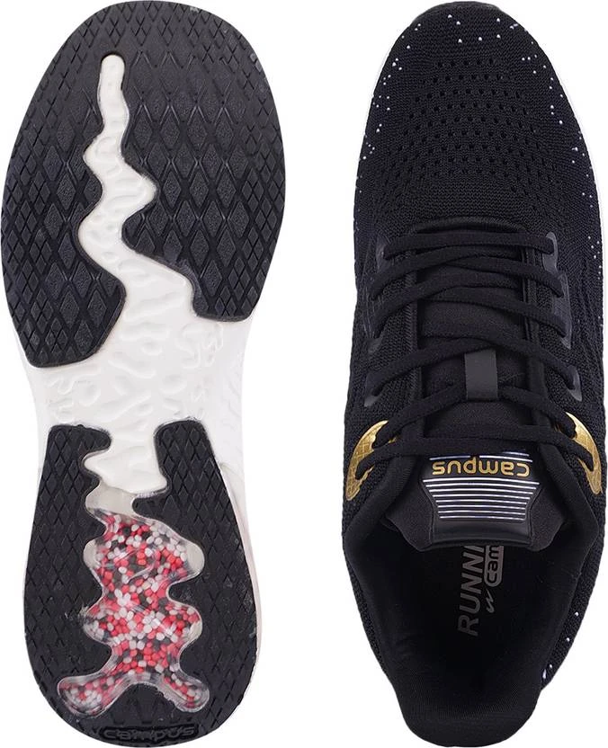 Campus RIM Running Shoes For Men (Black) - Image 5