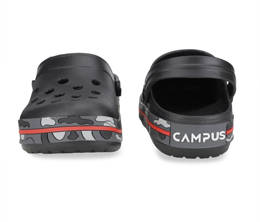Campus Men Black Clogs Sandal - Image 4