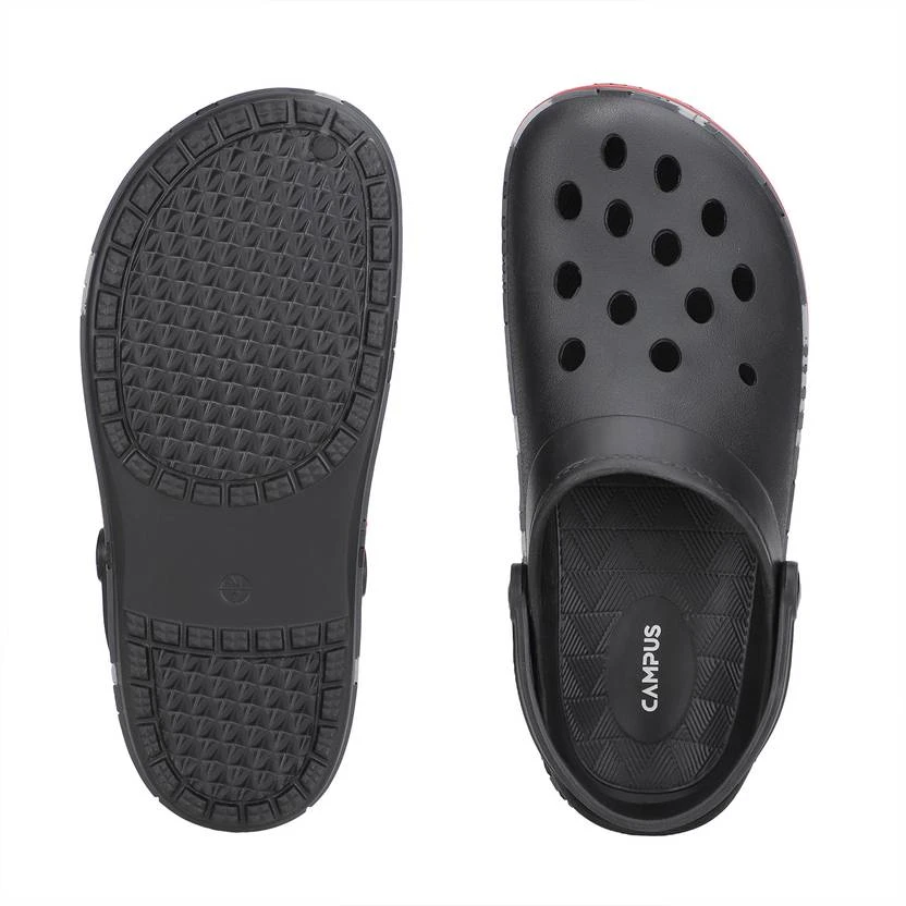 Campus Men Black Clogs Sandal - Image 6