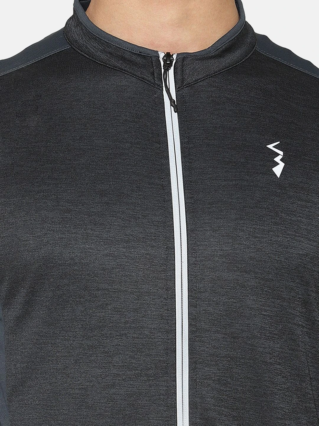 Campus Sutra Men Charcoal Grey Solid Solid Jacket - Image 4