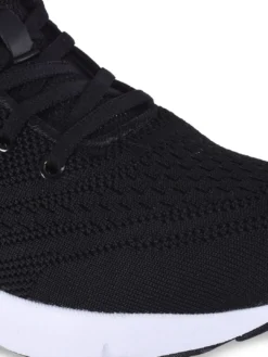 Campus Men Black Mesh Running Shoes