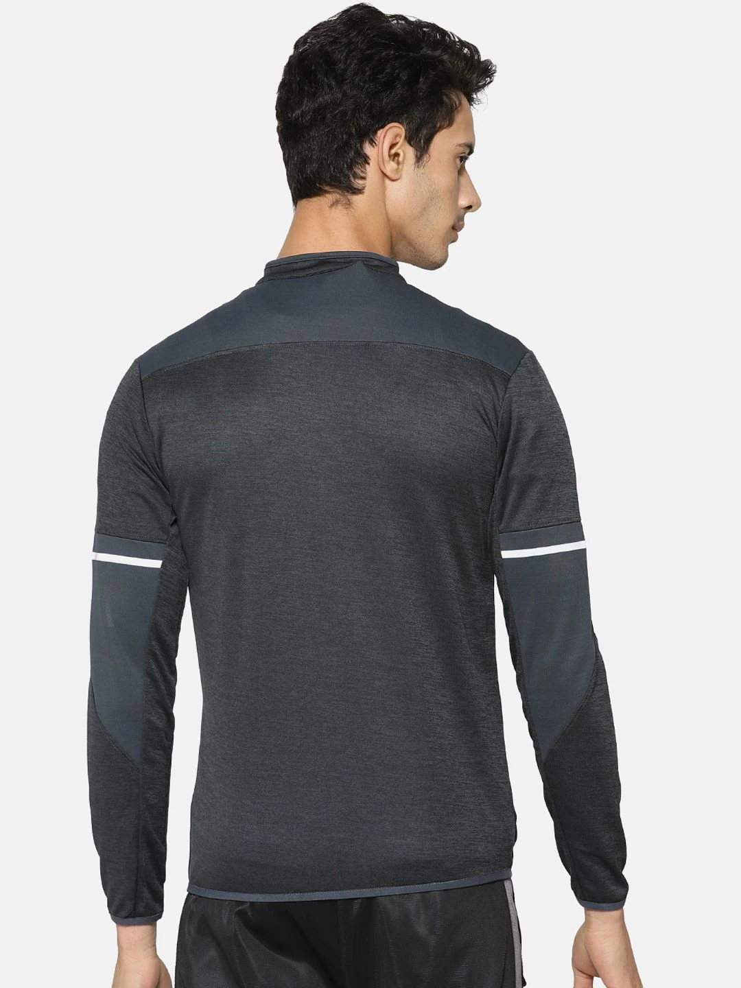 Campus Sutra Men Charcoal Grey Solid Solid Jacket