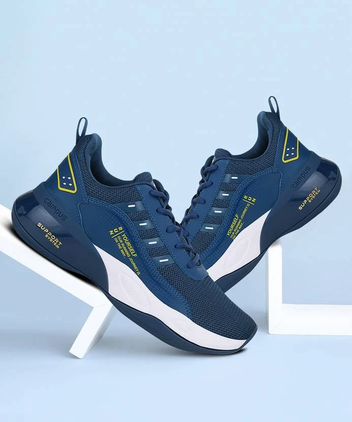 Campus RIM Running Shoes For Men (Black) - Image 9