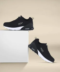 Campus NORTH PLUS Running Shoes For Men   (Black)