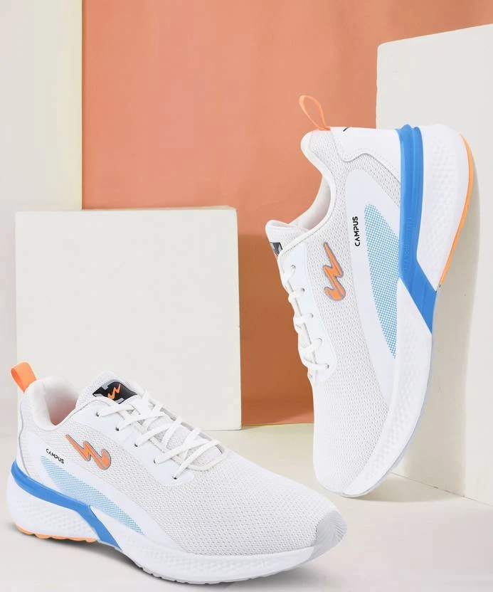 Campus CAMP-STARDOM Running Shoes For Men (White) - Image 12