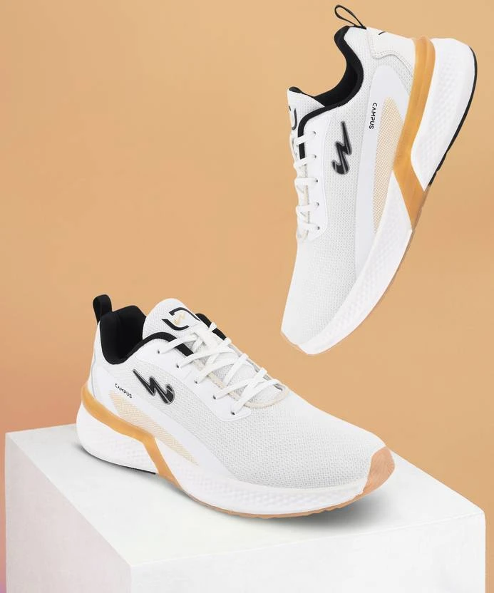 Campus CAMP-STARDOM Running Shoes For Men (White) - Image 11